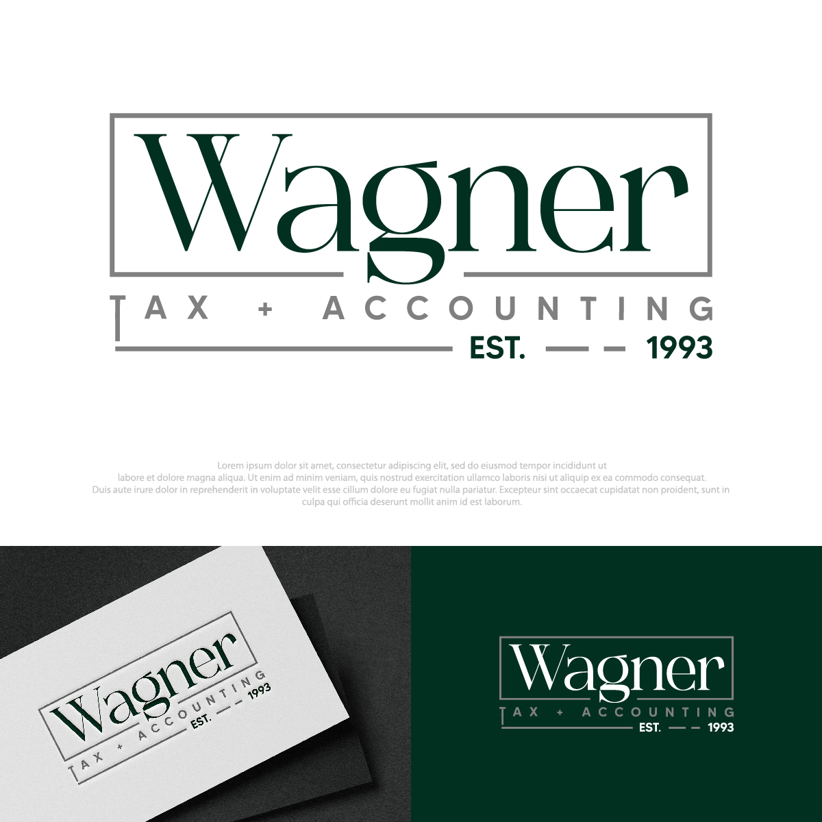 Logo Design by DesignLima for Wagner Tax + Accounting | Design #31598869