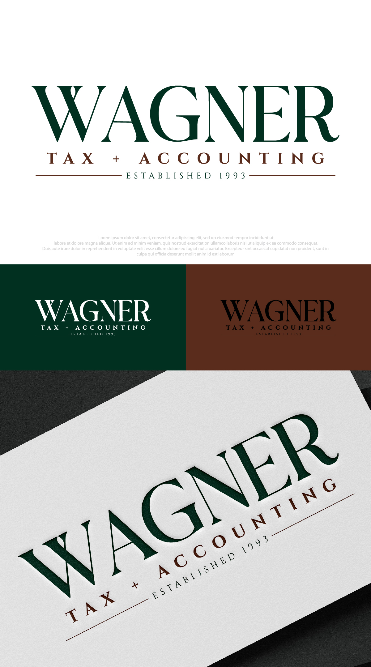 Logo Design by DesignLima for Wagner Tax + Accounting | Design #31598870