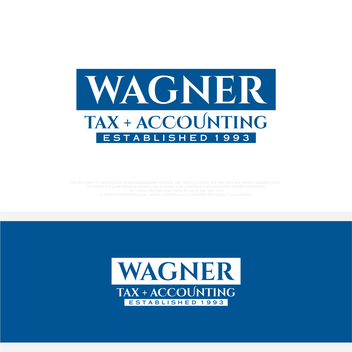 Logo Design by vintana for Wagner Tax + Accounting | Design #31595589