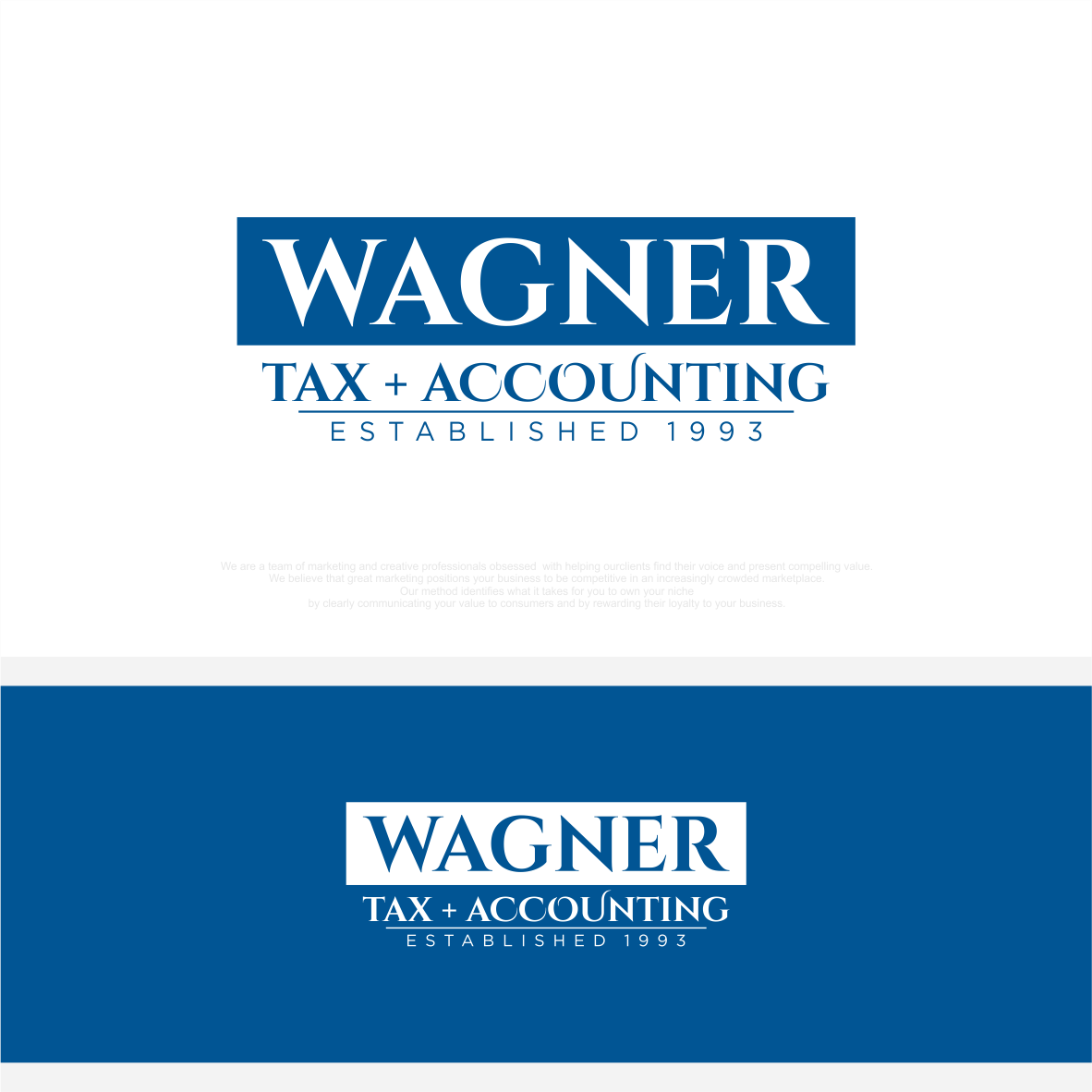 Diseño de Logo por vintana para Wagner Tax + Accounting | Diseño #31595597