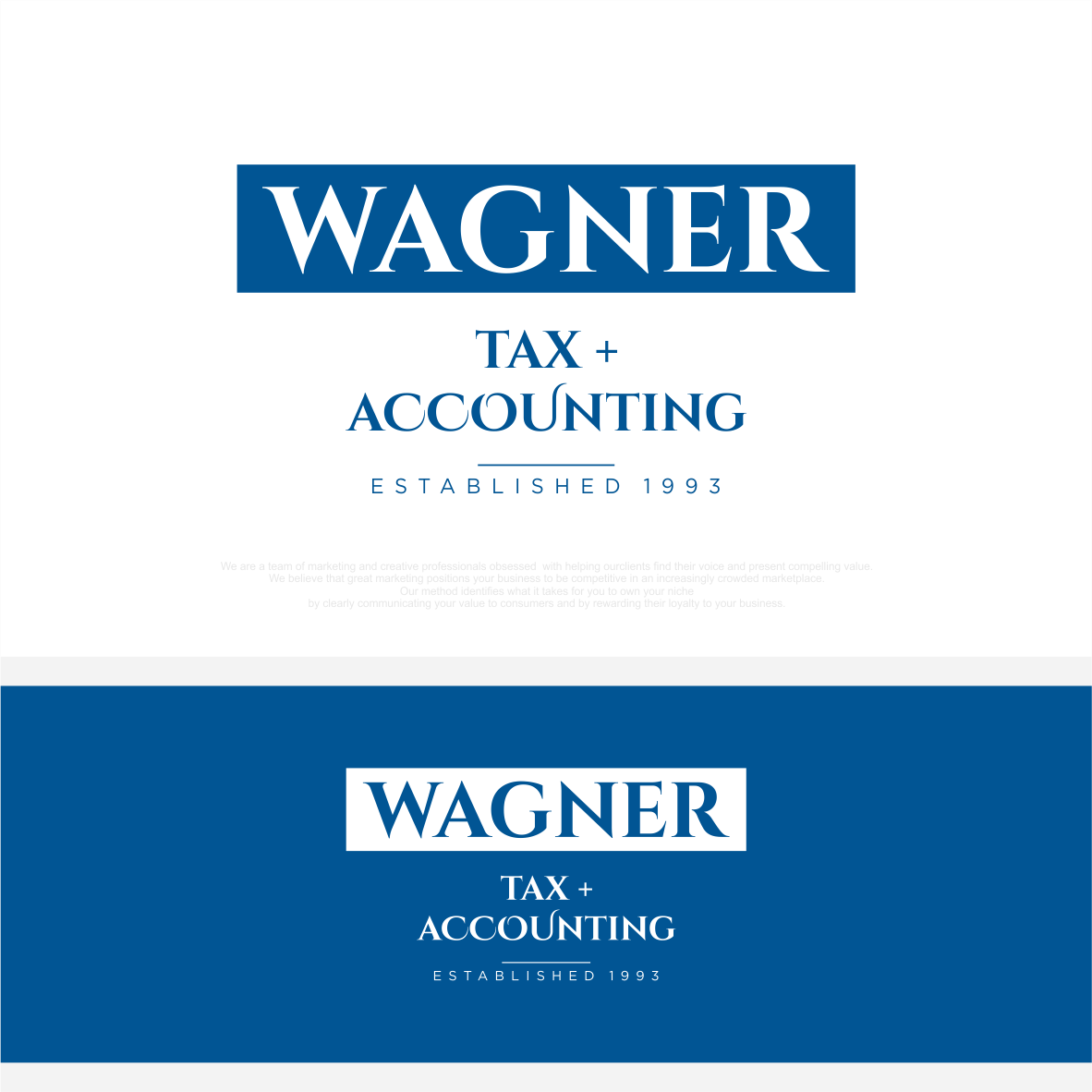 Logo Design by vintana for Wagner Tax + Accounting | Design #31600745