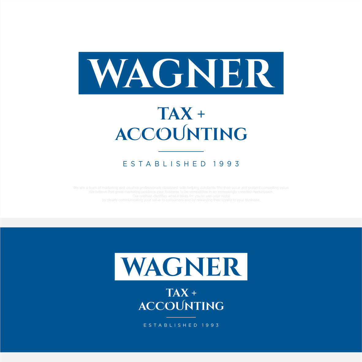 Logo Design by vintana for Wagner Tax + Accounting | Design #31610519