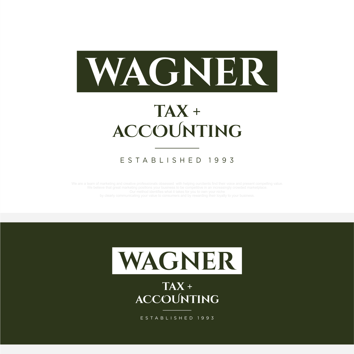 Logo Design by vintana for Wagner Tax + Accounting | Design #31618538