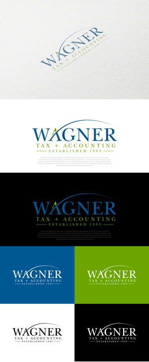 Logo Design by AlphabetZero.co.uk for Wagner Tax + Accounting | Design: #31607578