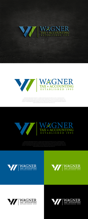 Logo Design by AlphabetZero.co.uk for Wagner Tax + Accounting | Design: #31607580