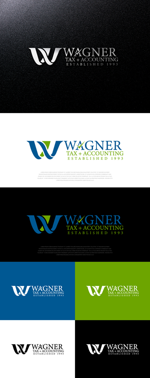 Logo Design by AlphabetZero.co.uk for Wagner Tax + Accounting | Design: #31607581
