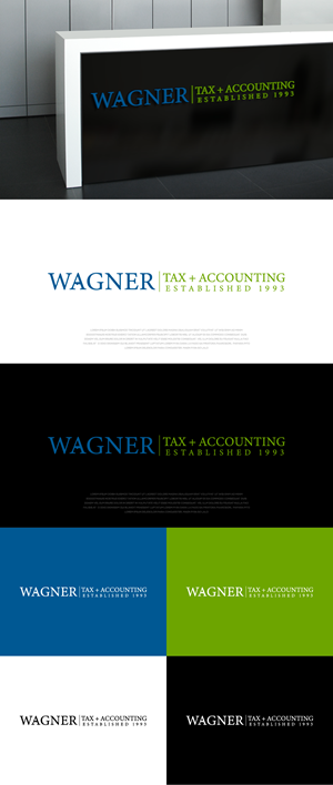 Logo Design by AlphabetZero.co.uk for Wagner Tax + Accounting | Design: #31607586