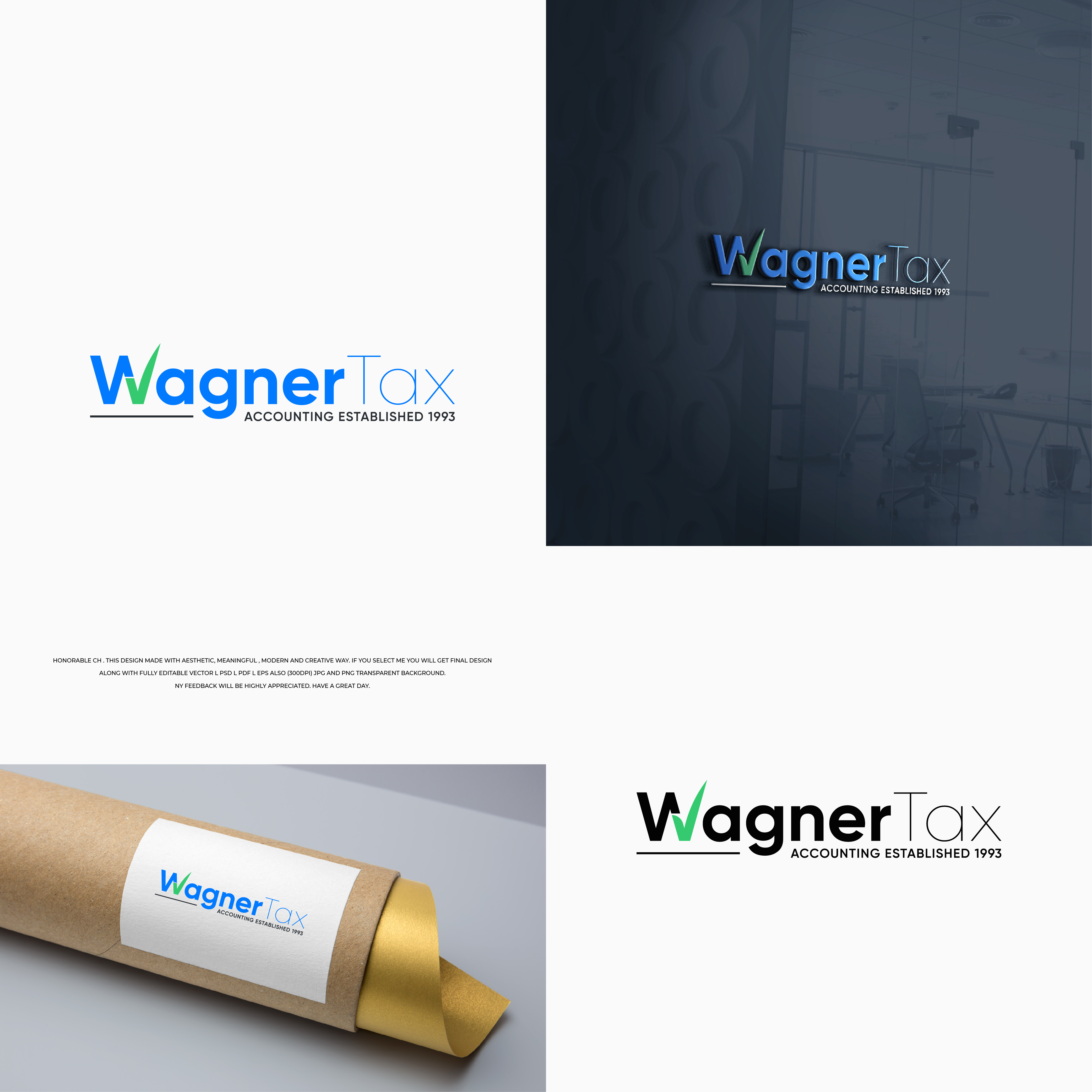 Logo Design by designprotox for Wagner Tax + Accounting | Design #31625795