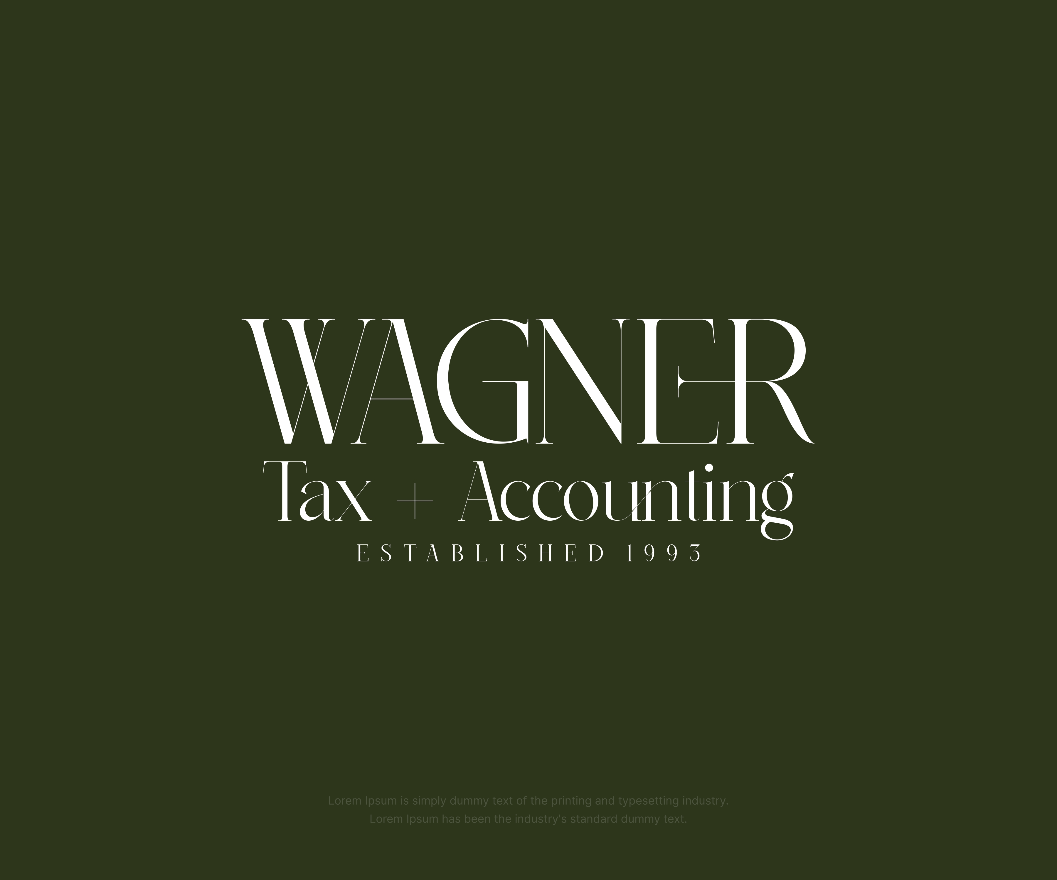 Logo Design by azherjawed for Wagner Tax + Accounting | Design #31617240