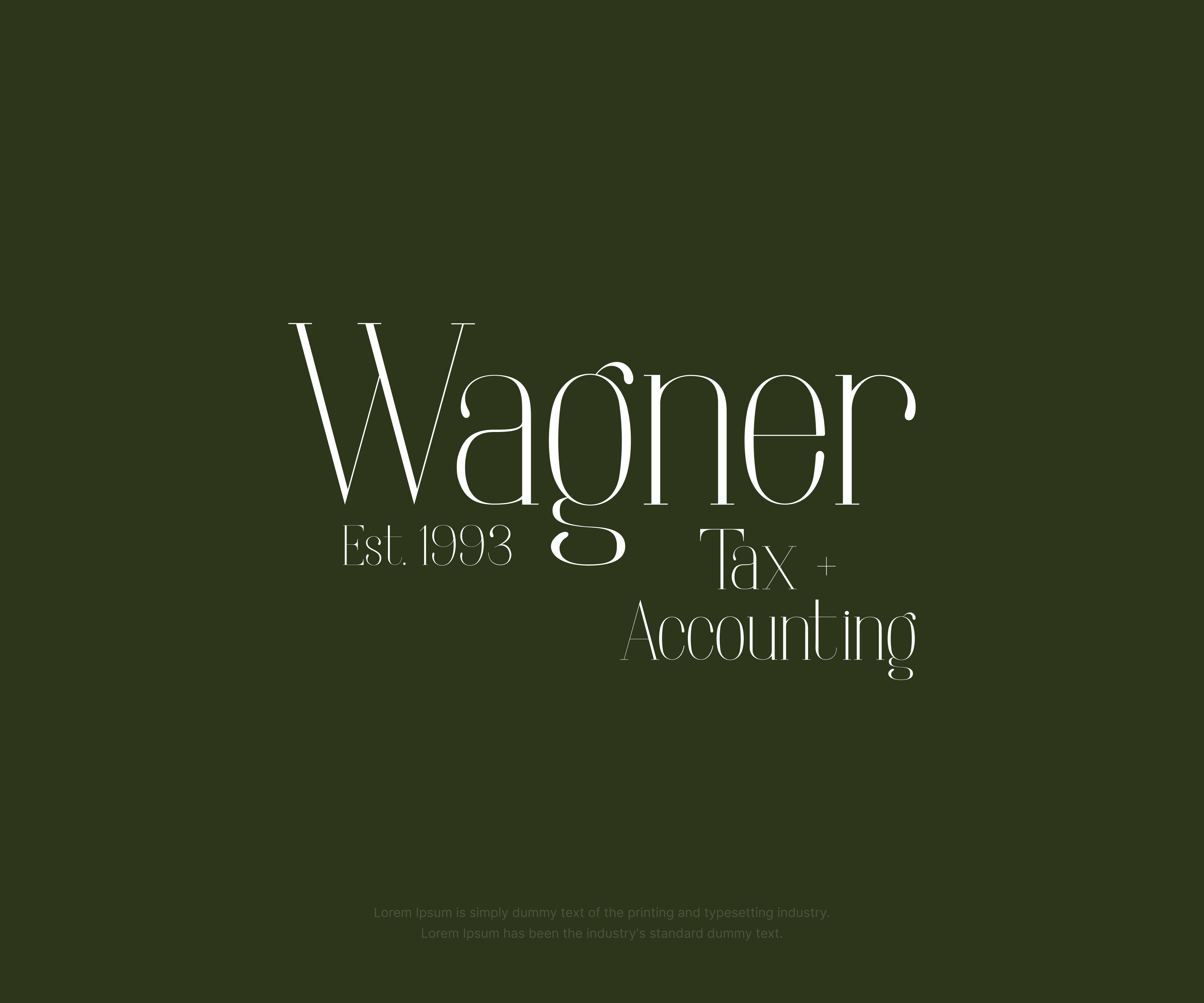 Logo Design by azherjawed for Wagner Tax + Accounting | Design #31617242