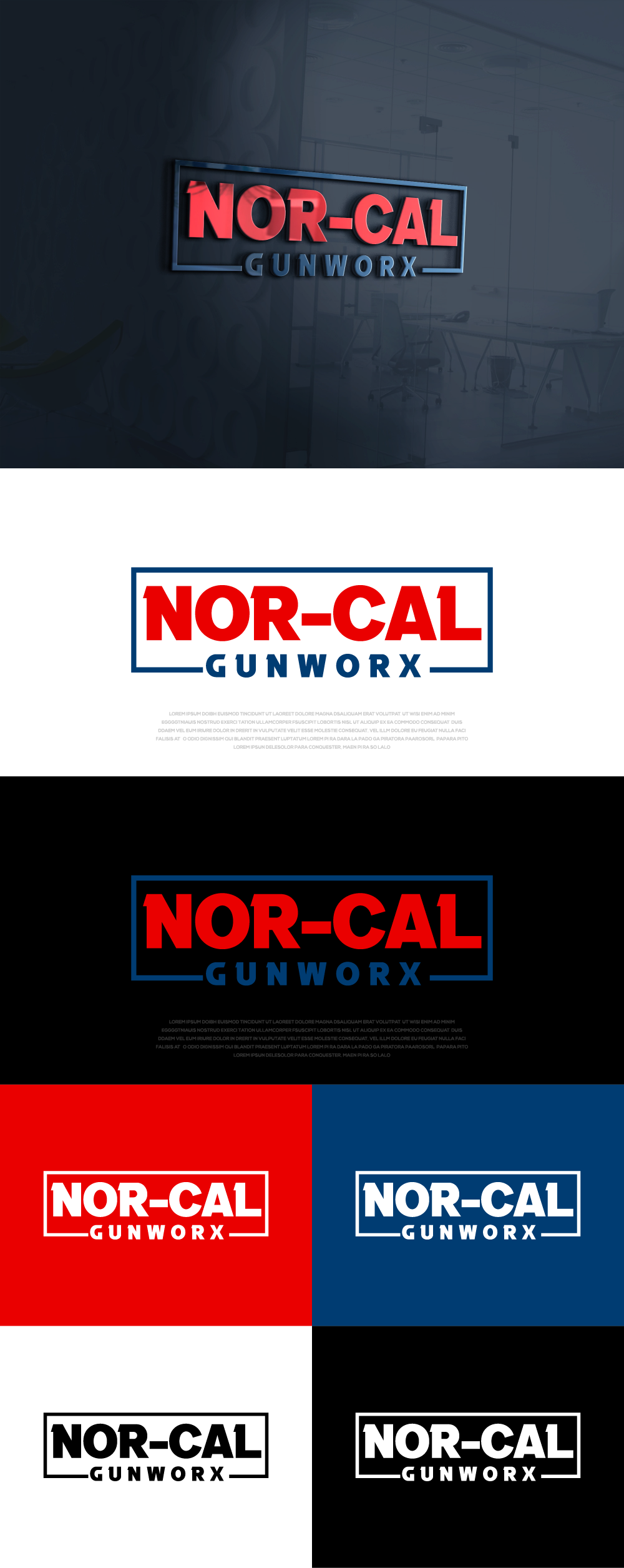 Logo Design by AlphabetZero.co.uk for DAVIS GUNWORX | Design #31607602