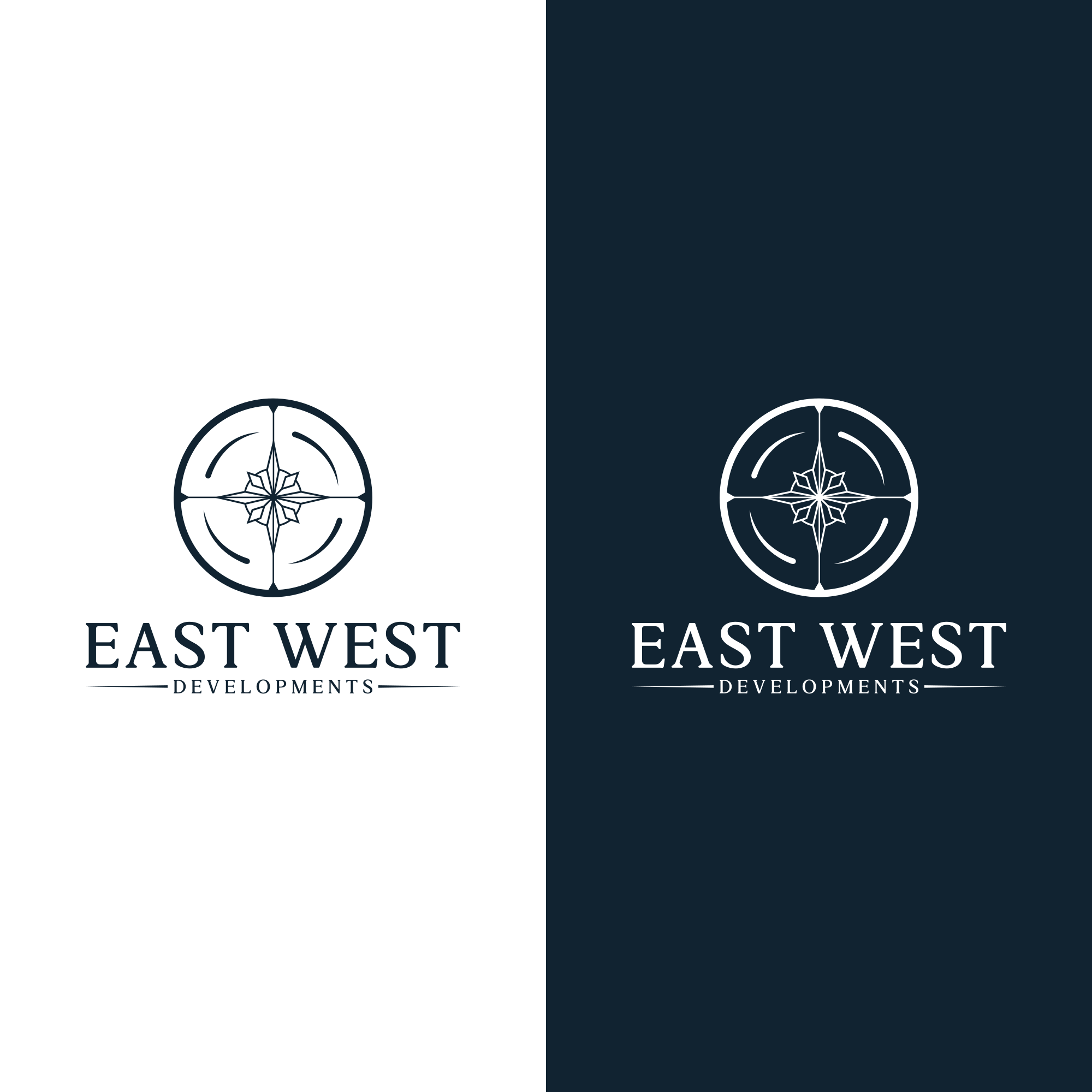 professional-traditional-land-development-logo-design-for-east-west