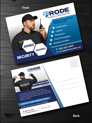 Postcard Design by innovative earth for Rode Investigations & Security LLC | Design: #31608669