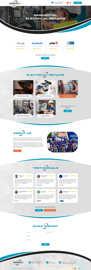 Landing Page Design by Ved Web Services