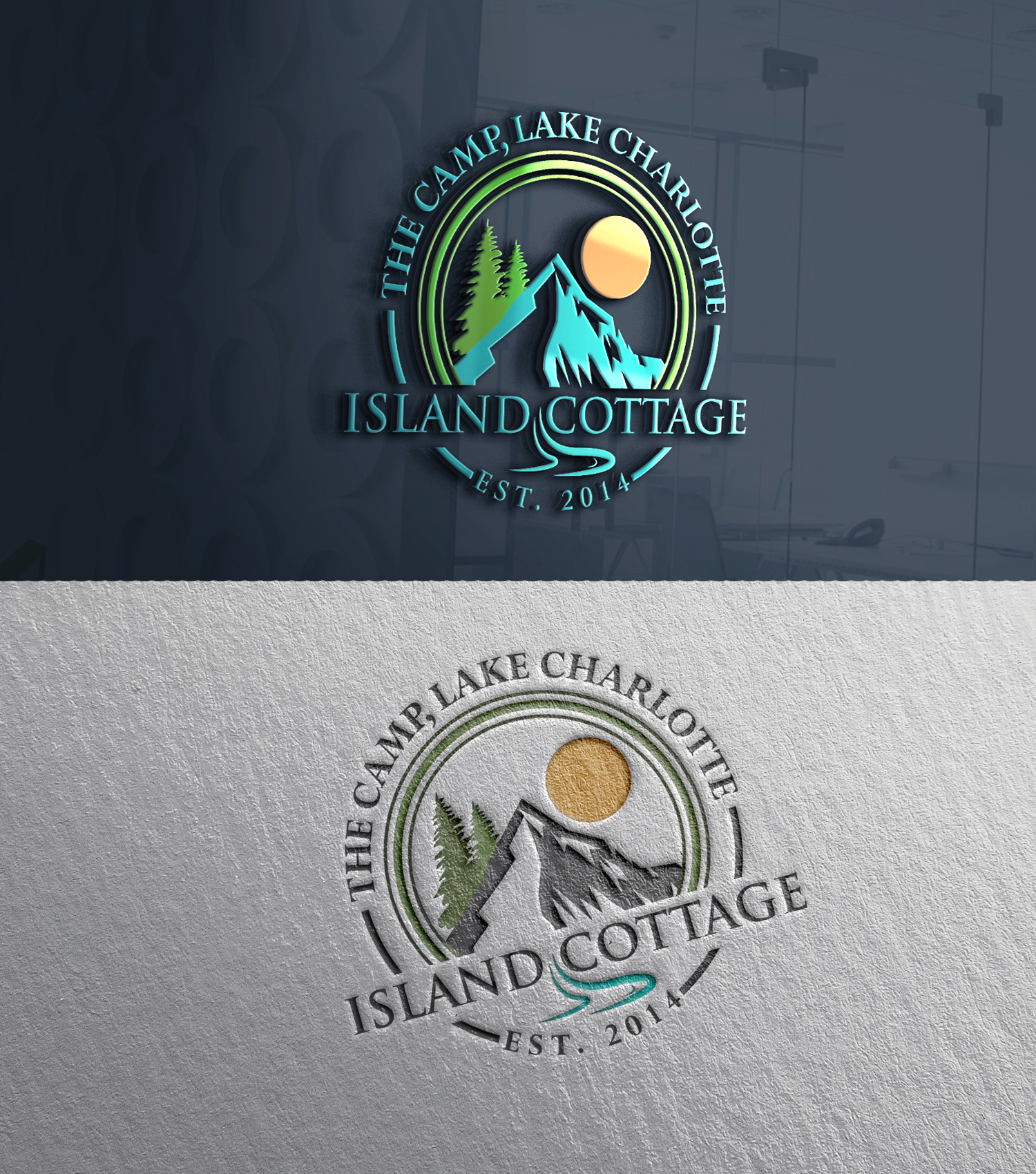 Logo Design by 24ksunny for Lake Charlotte Island Cottage | Design #31642249
