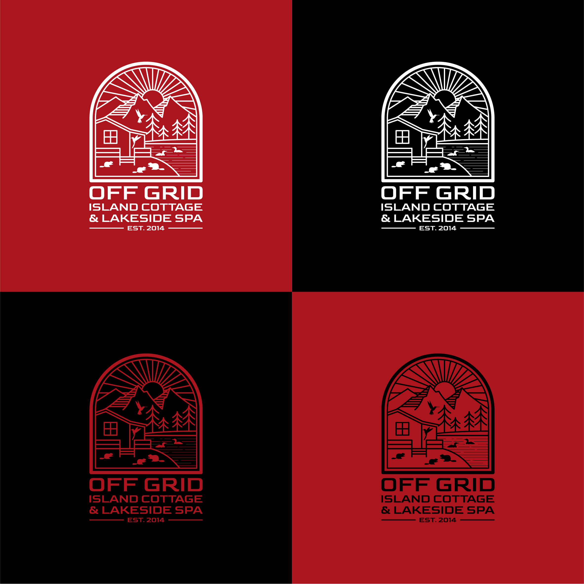 Logo Design by Aljune Castro Designs for Lake Charlotte Island Cottage | Design #31611417