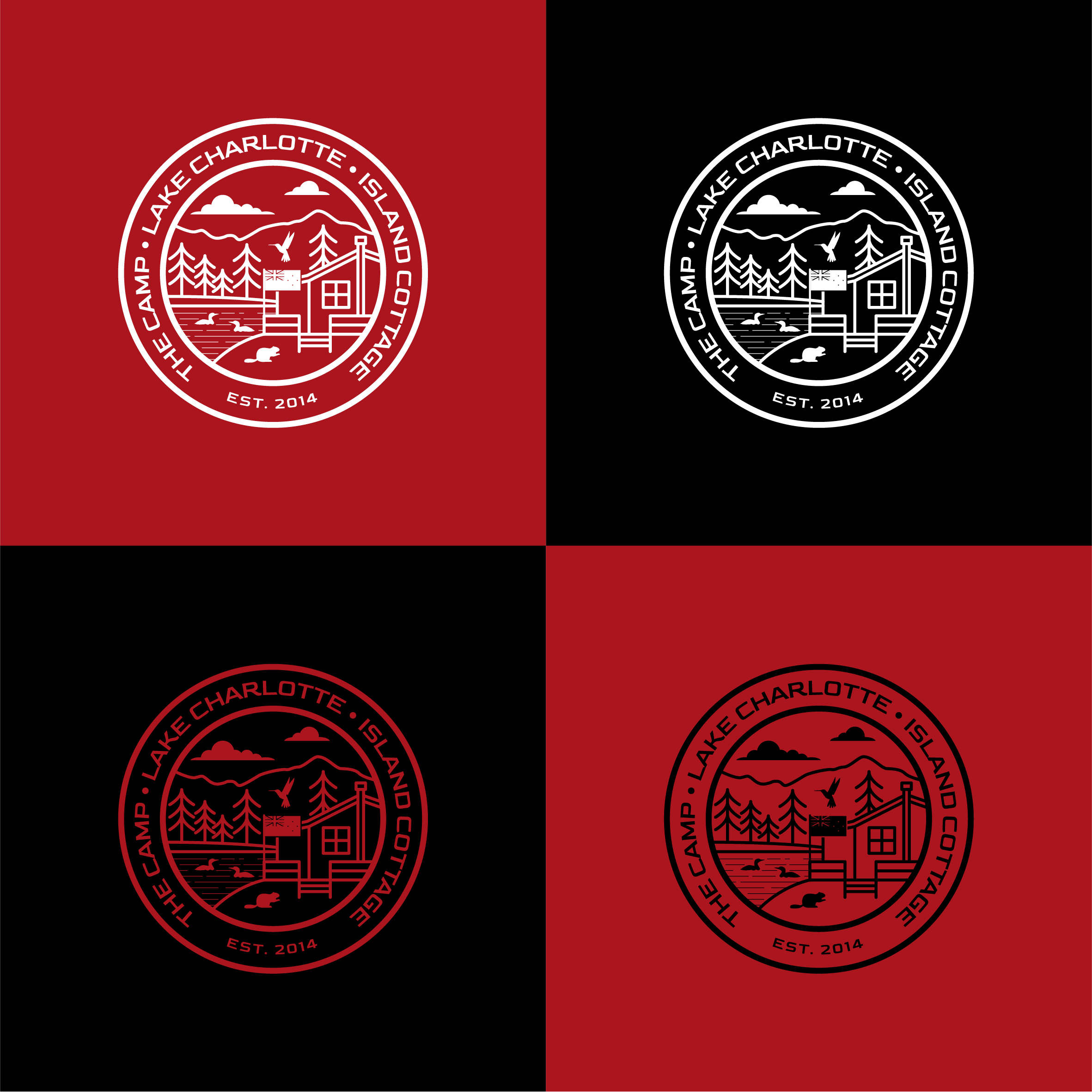 Logo Design by Aljune Castro Designs for Lake Charlotte Island Cottage | Design #31630800