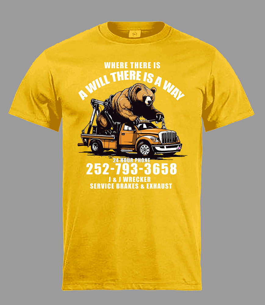 T-shirt Design by Johncina for J&J Wrecker Sservice | Design #31610413