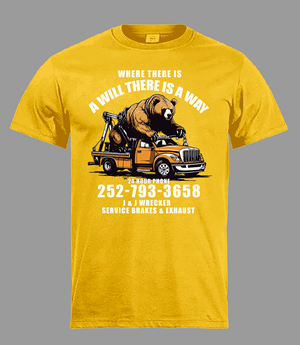 T-shirt Design by Johncina for J&J Wrecker Sservice | Design: #31610413