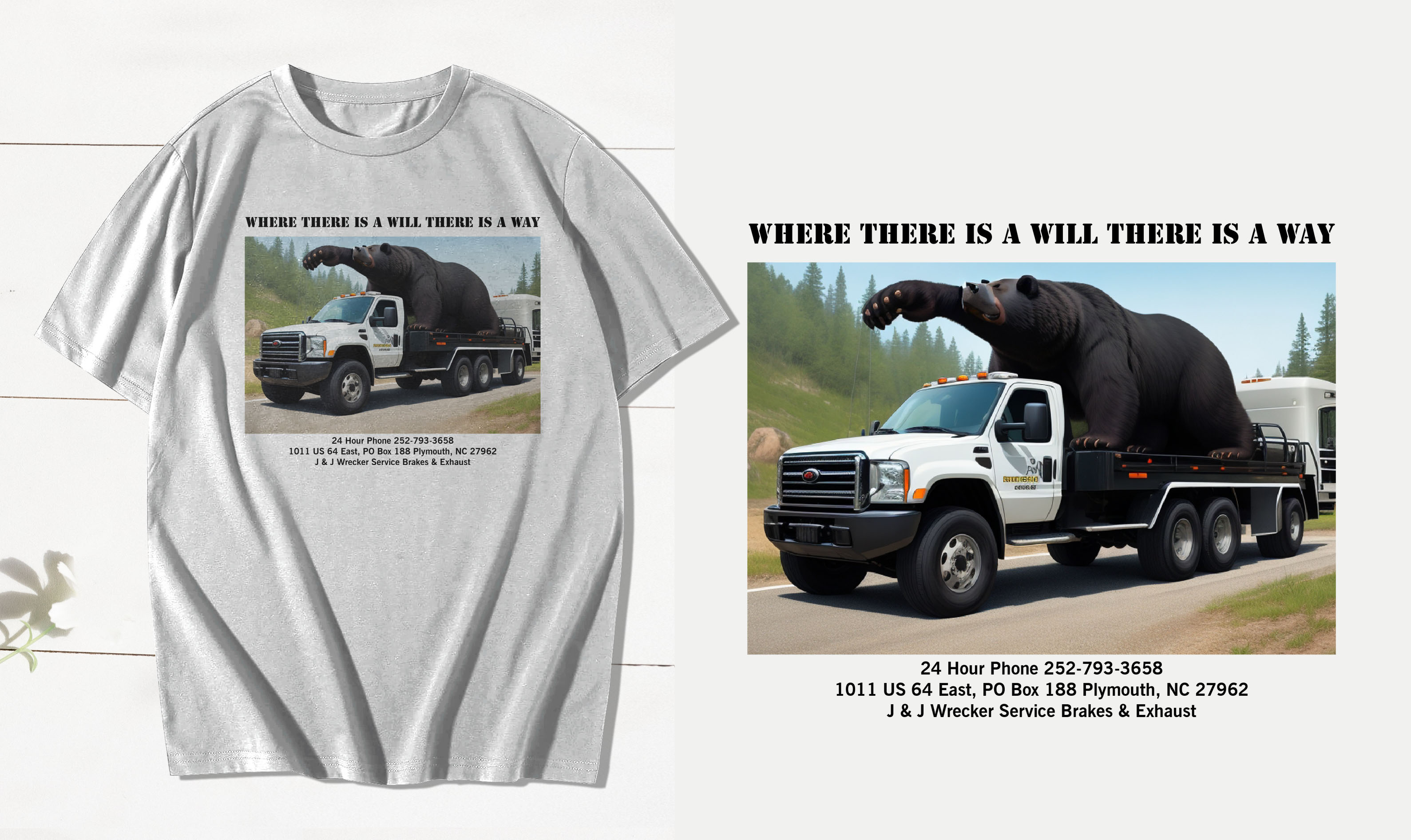T-shirt Design by devidigitalart for J&J Wrecker Sservice | Design #31610761