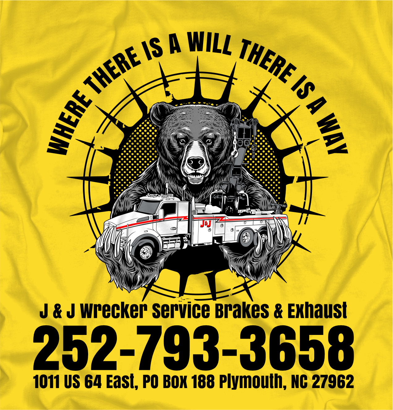 T-shirt Design by Yakuza20 for J&J Wrecker Sservice | Design #31612130