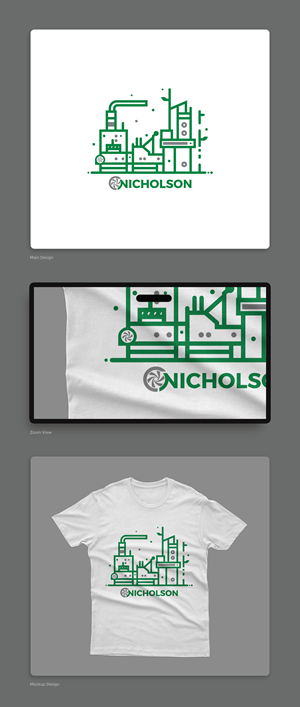 T-Shirt-Design von Draw n Design für Nicholson Manufacturing | Design #31622880