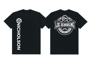 Would like to add our tree debarking company logo to a t-shirt