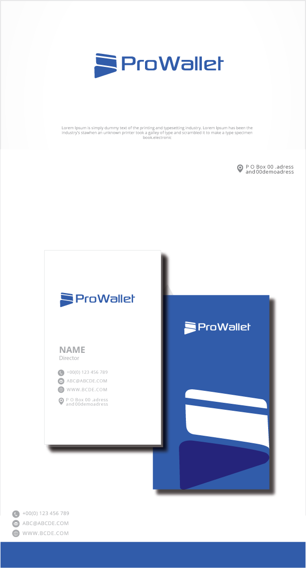 Logo Design by zebronicgraphic for ProWallet | Design #31629007