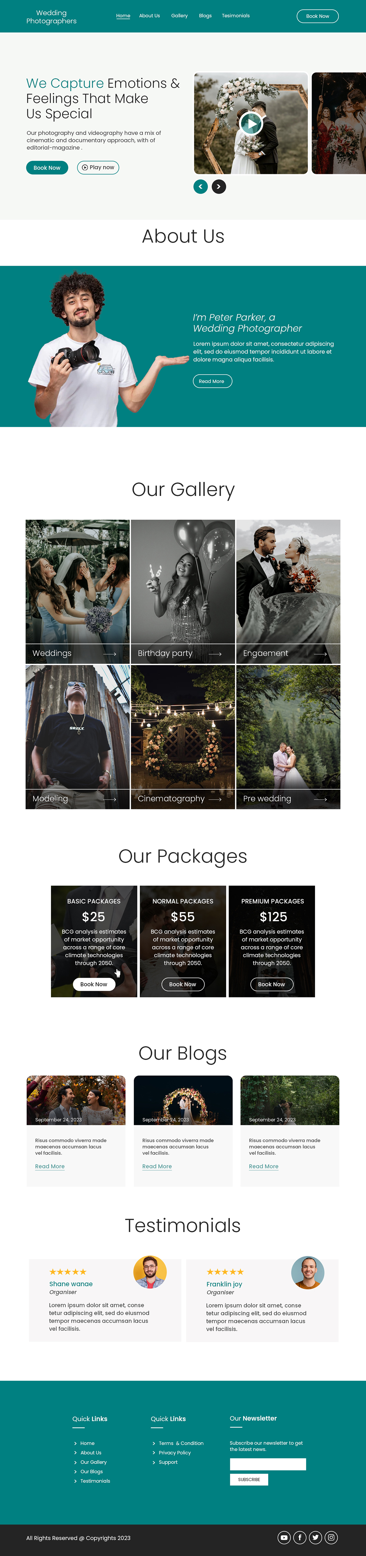 Web Design by Creations Box 2015 for bookfocal.com | Design #31616268