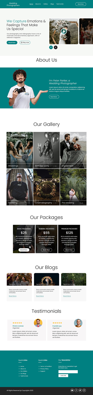 Web Design by Creations Box 2015 for bookfocal.com | Design: #31616268