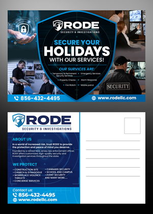 Design de Carte Postale par Md. Humayun pour Rode Investigations & Security LLC | Design : #31617975