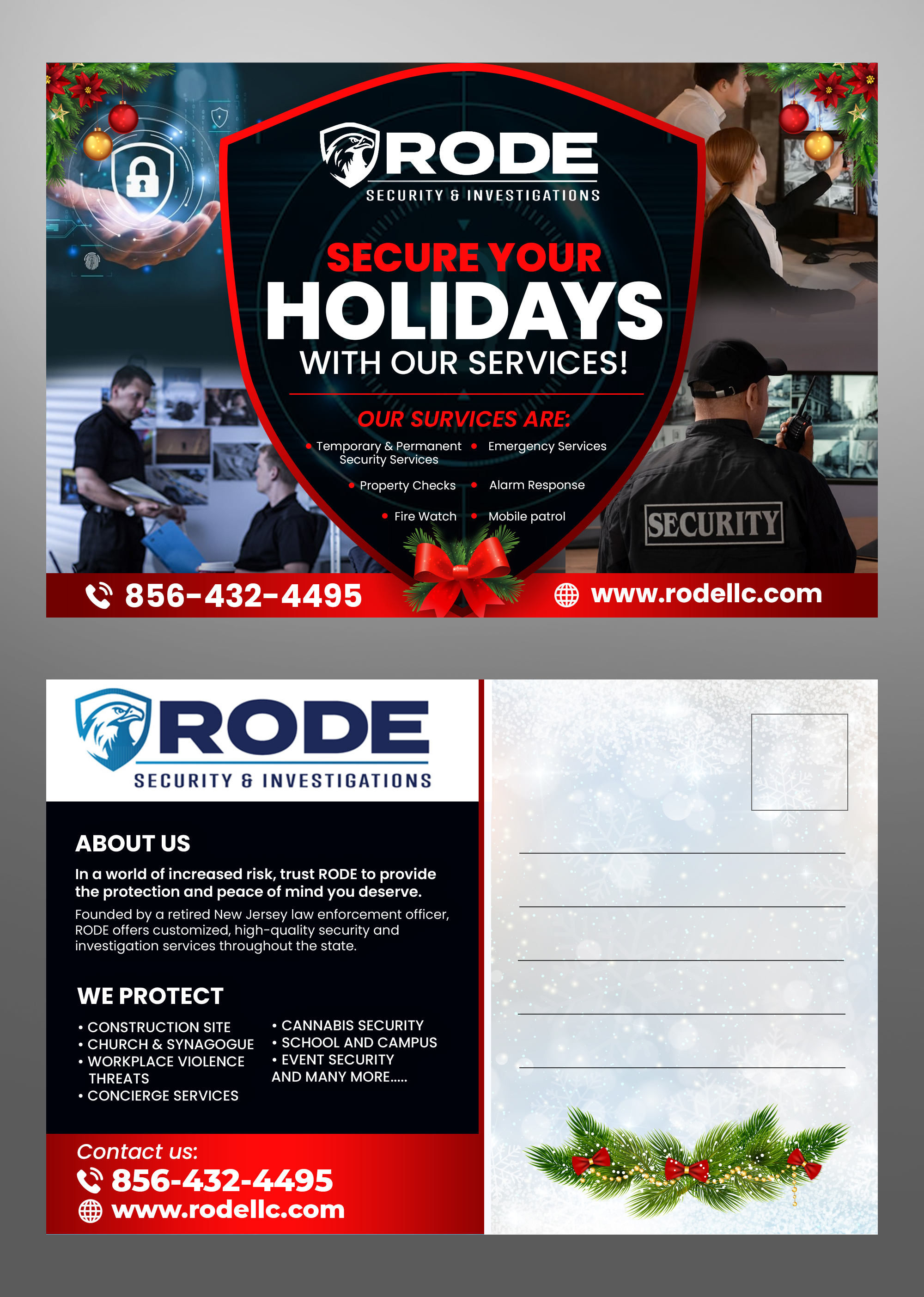 Postcard Design by Md. Humayun for Rode Investigations & Security LLC | Design #31618221