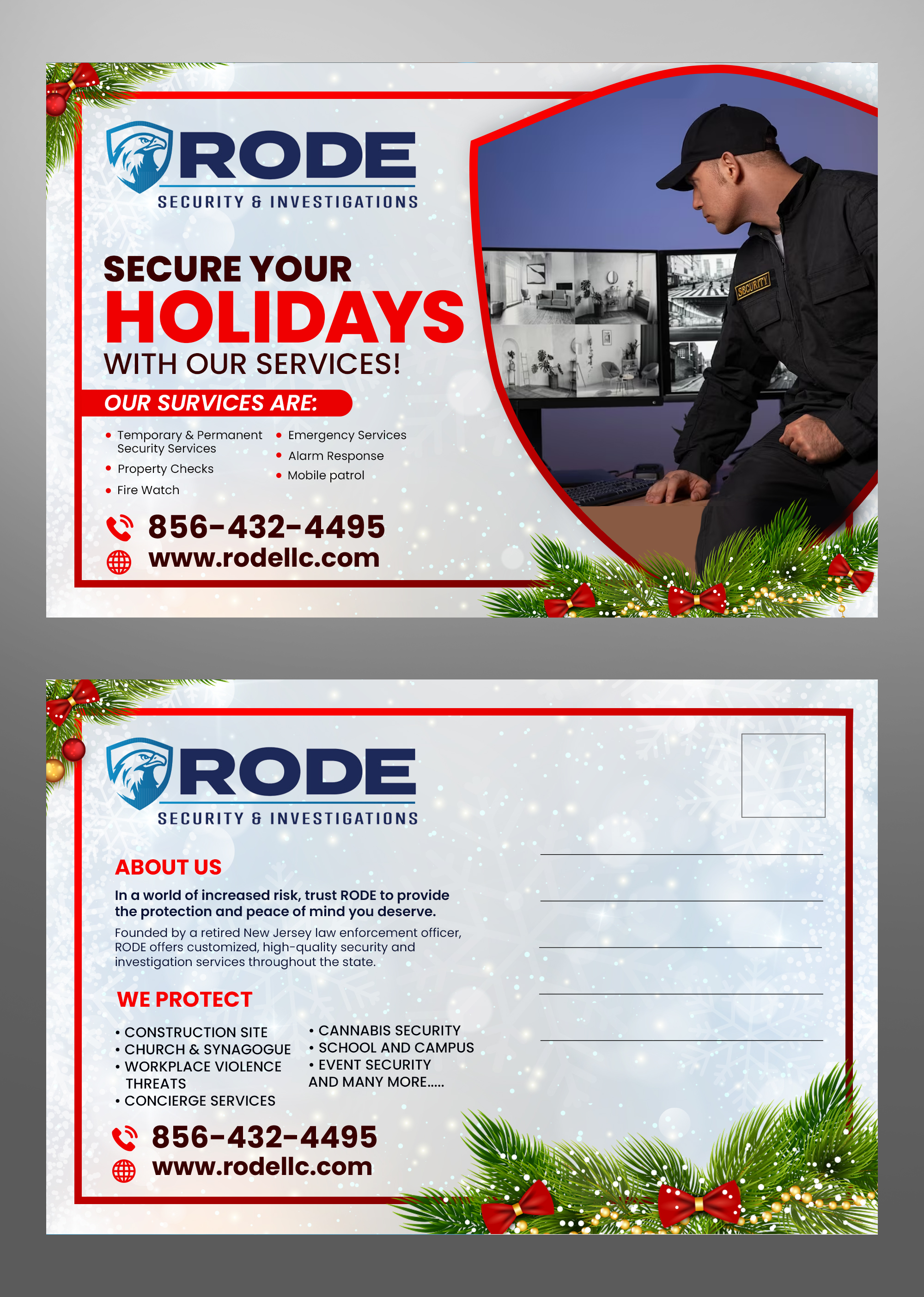Postcard Design by Md. Humayun for Rode Investigations & Security LLC | Design #31618224