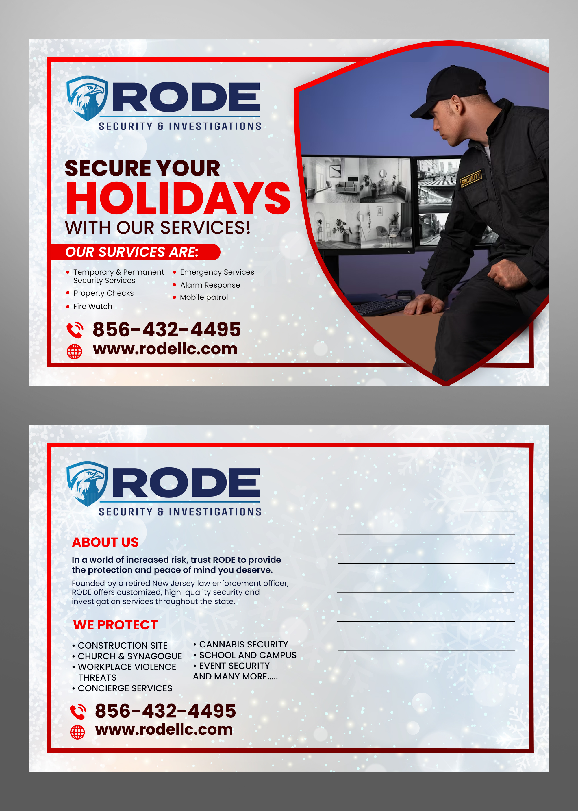Postcard Design by Md. Humayun for Rode Investigations & Security LLC | Design #31618225
