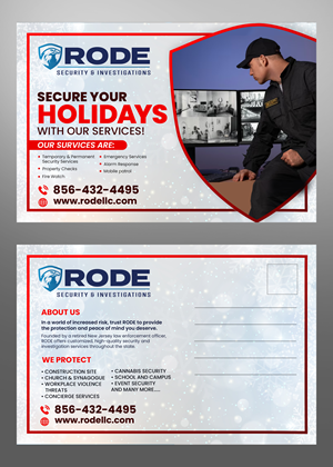 Design de Carte Postale par Md. Humayun pour Rode Investigations & Security LLC | Design : #31618225