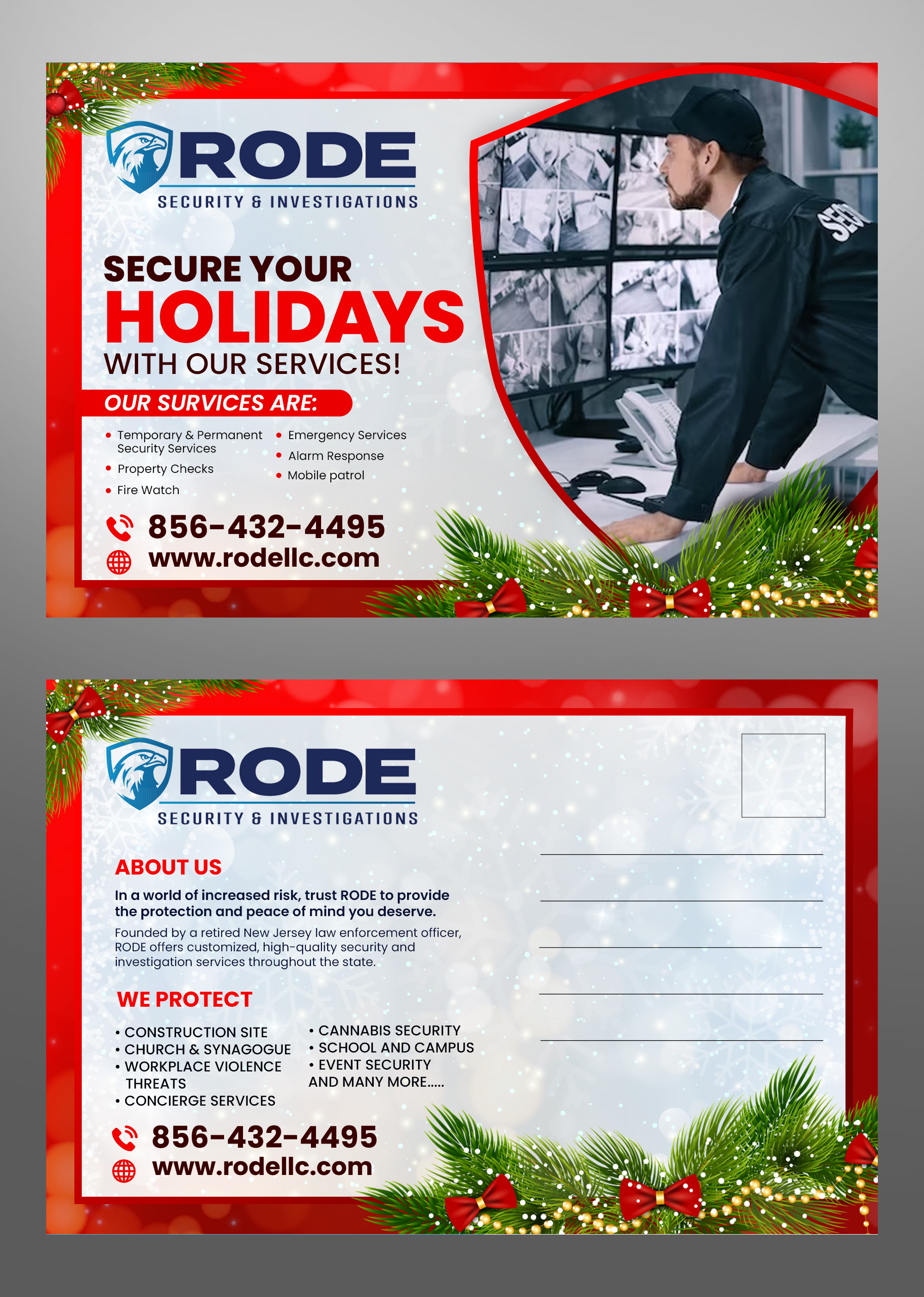 Postcard Design by Md. Humayun for Rode Investigations & Security LLC | Design #31618226