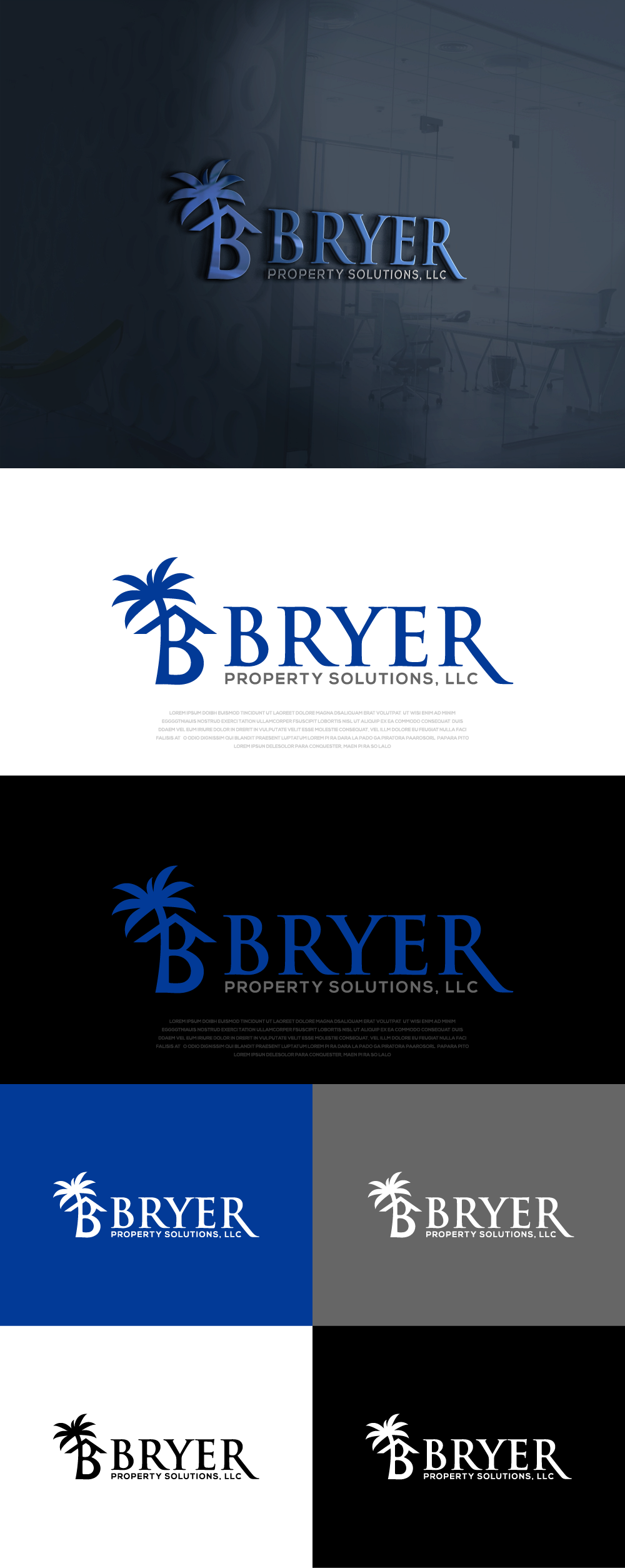 Logo Design by AyubZafar for Bryer Property Solutions LLC | Design #31629353