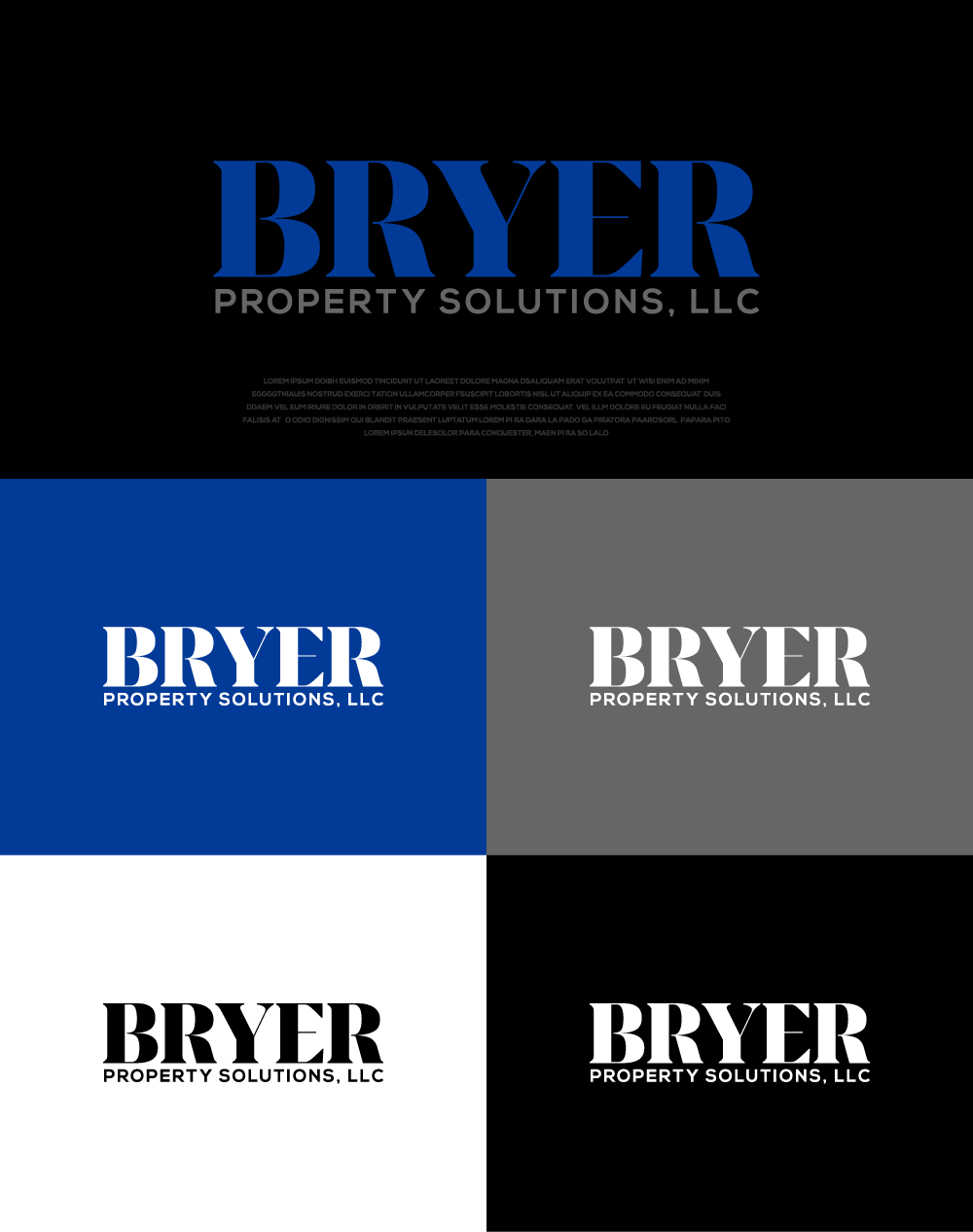 Design de Logo par AlphabetZero.co.uk pour Bryer Property Solutions LLC | Design #31629357