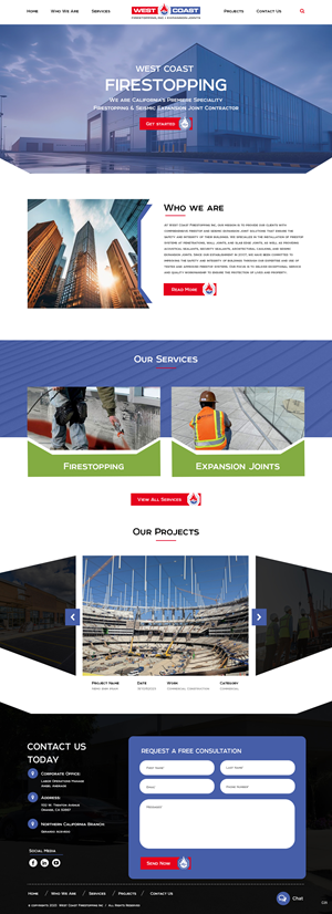 Web Design by pb for West Coast Firestopping, Inc. | Design: #31635778