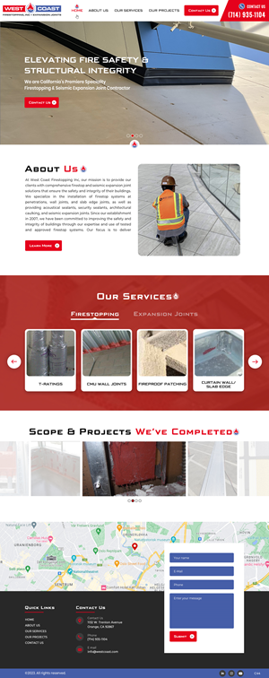 Web Design by pb for West Coast Firestopping, Inc. | Design: #31635781