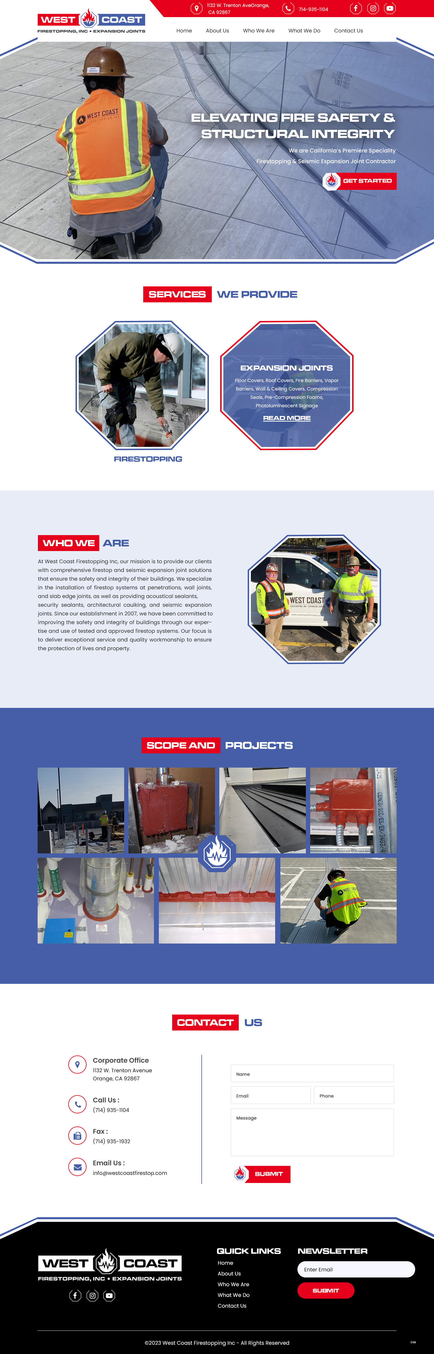 Diseño Web por pb para West Coast Firestopping, Inc. | Diseño #31635783