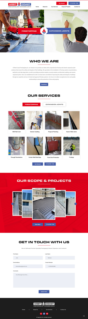 Web Design by pb for West Coast Firestopping, Inc. | Design: #31635787