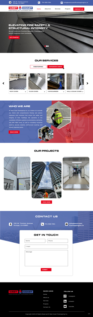 Web Design by pb for West Coast Firestopping, Inc. | Design: #31635810