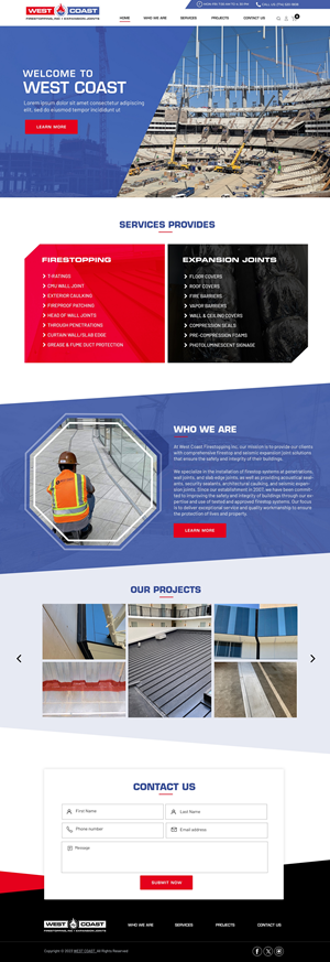 Web Design by pb for West Coast Firestopping, Inc. | Design: #31673741