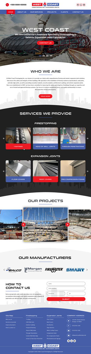 Web Design by Atom for West Coast Firestopping, Inc. | Design: #31669709