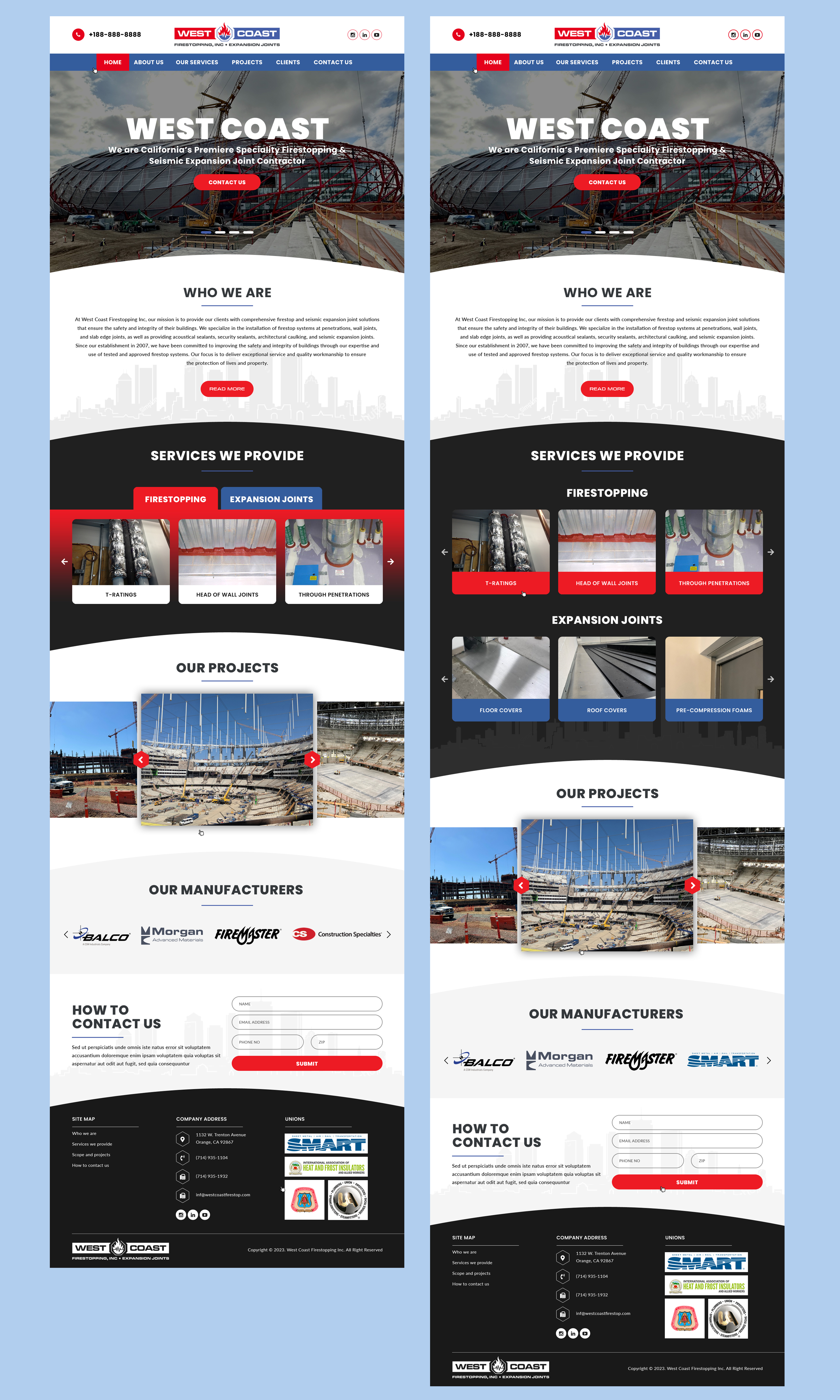 Web Design par Atom pour West Coast Firestopping, Inc. | Design #31681636