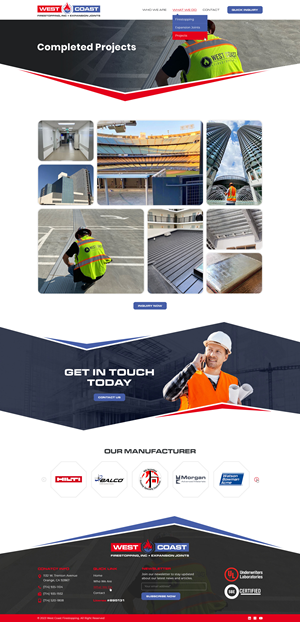 Web Design by Ved Web Services for West Coast Firestopping, Inc. | Design: #31656480