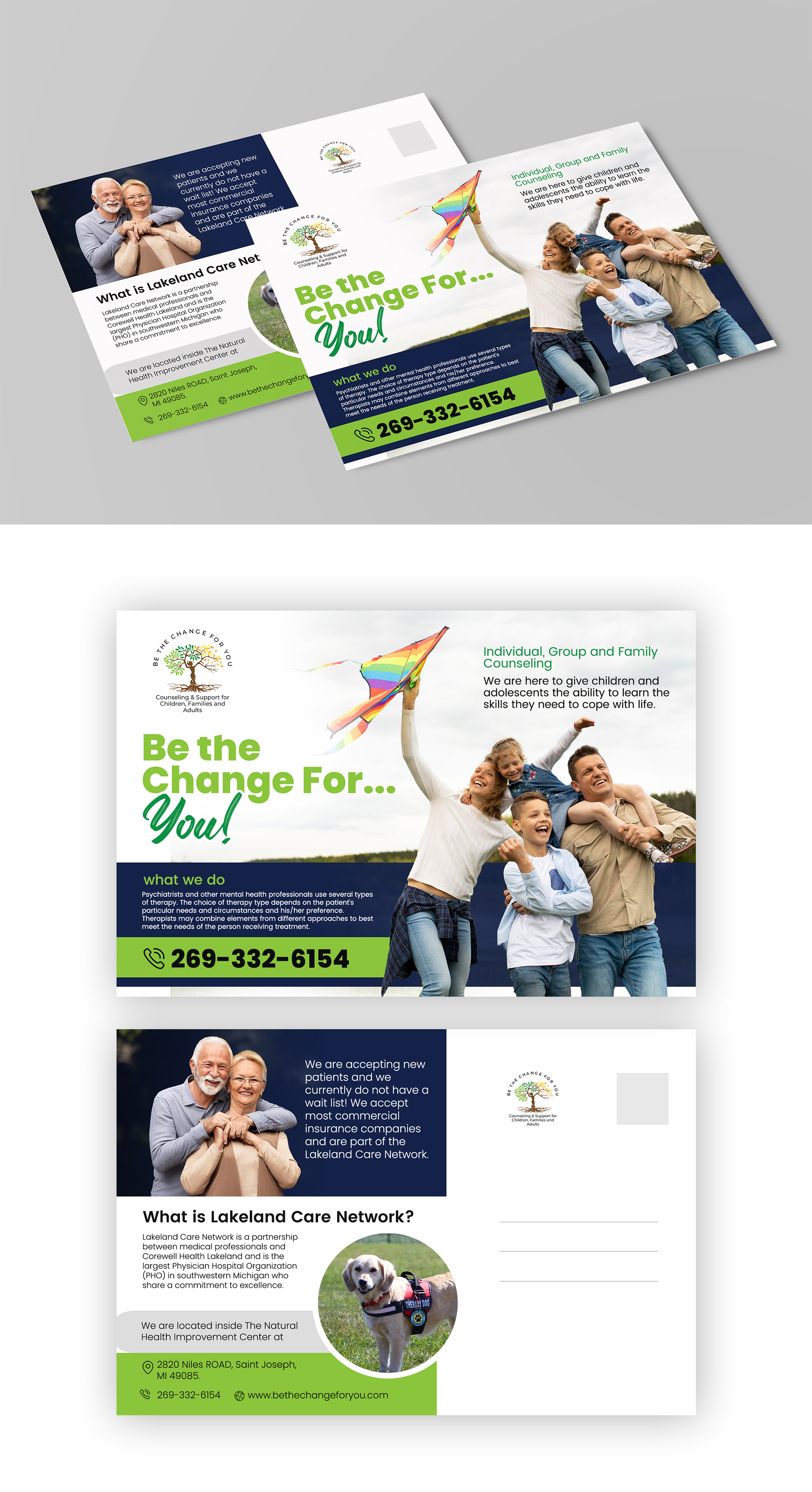 Postcard Design by Design Motion for Be The Change For You, LLC | Design #31640649