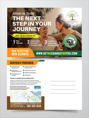 Postcard Design by JK18 for Be The Change For You, LLC | Design: #31632433