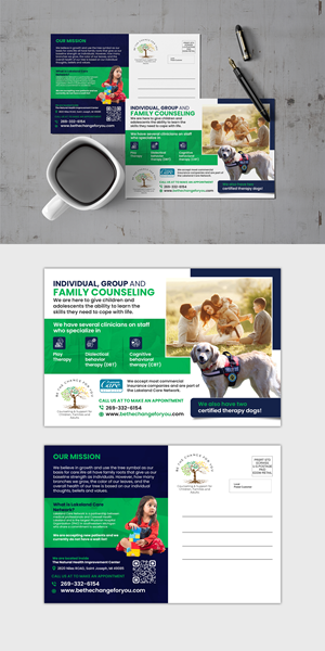 Postcard Design by debdesign for Be The Change For You, LLC | Design: #31648782